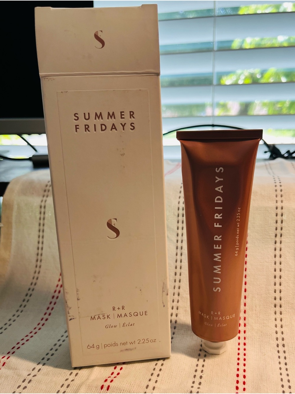 Summer Fridays Exfoliating Mask in Copper Tube with White Box